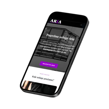 Web stranica: Aria Pogrebno