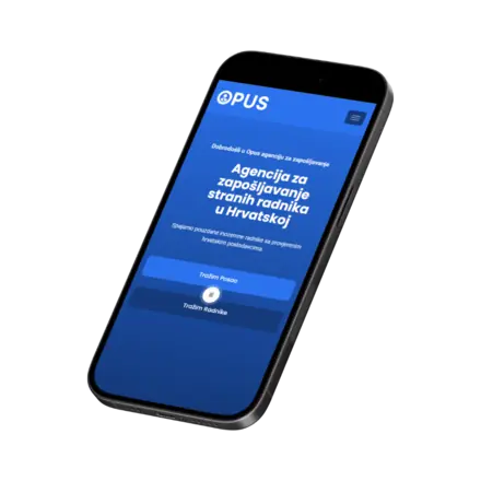 Web stranica: Opus agencija