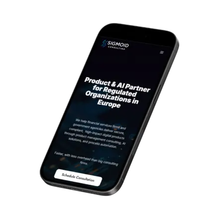 Web stranica: Sigmoid Consulting